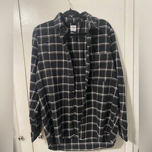 Zara XL White & Black Men’s Flannel